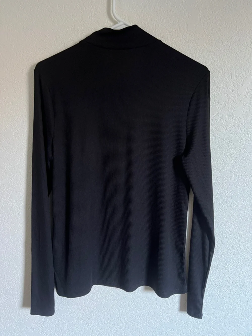 Ribbed Mock Neck Long Sleeve